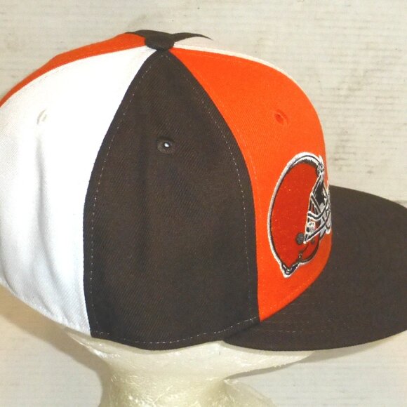 New Era 59Fifty Cleveland Browns NFL Sideline Pinwheel Fitted Hat Size: 7 3/8 - Picture 4 of 8